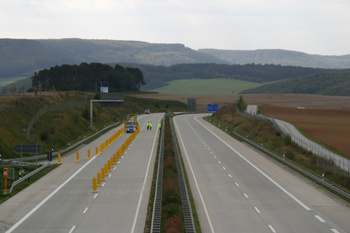 A38 Autobahn Papstbesuch Etzelsbach Eichsfeld Vollsperrung Pilger gesperrte Anschlußstelle 67