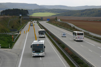 A38 Autobahn Papstbesuch Etzelsbach Eichsfeld Vollsperrung Pilger gesperrte Anschlußstelle Busse 98