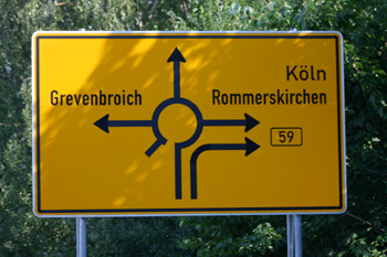 A540 Autobahnende Jüchen Grevenbroich-Süd Rommerskirchen B59n Anschluß Kreisverkehr 22