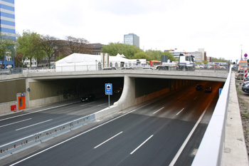 A59 Stadtautobahn Duisburg Hauptbahnhof Verkehrsfreigabe Mercator Tunnel 3
