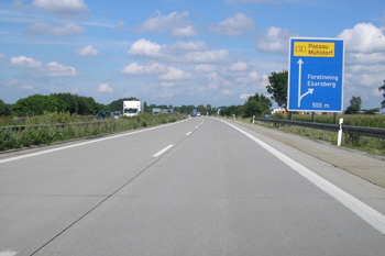 A94 Autobahn Ausbauende Übergang B12 Forstinning 23