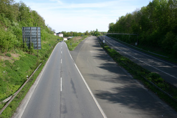 A 52 Autobahn Ruhrschnellweg Autobahndreieck Essen-Ost 2