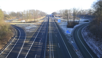 A 544 Aachen Autobahn Vollsperrung Haarbachtalbrücke Sprengung Brückenneubau Hüls 11