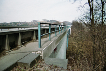 A 544 Aachen Autobahn Vollsperrung Haarbachtalbrücke Sprengung Brückenneubau Hüls 8A