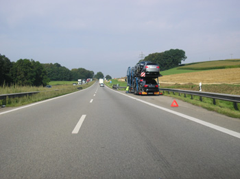 Autobahn A 8 Pannen Lkw Nothaltebucht Ausbau Günzburg - Augsburg  Pansuevia 52