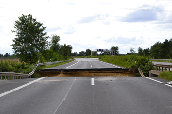 Autobahn Hochwasser Flutkatastrophe berschwemmung Unwetterzerstrungen Liblar Hrth Kttingen Kierdorf Erftstadt 79