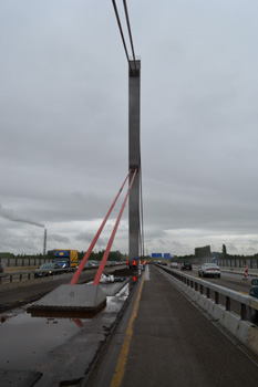 Autobahnbrücke Leverkusen Rheinbrücke Pylon Autobahn A1 57