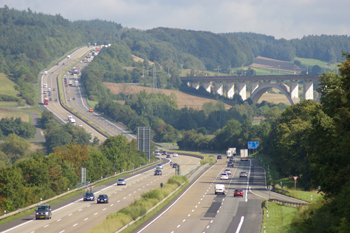 Kirchheimer Dreieck  Autobahn A 4 Autobahn A 7 02