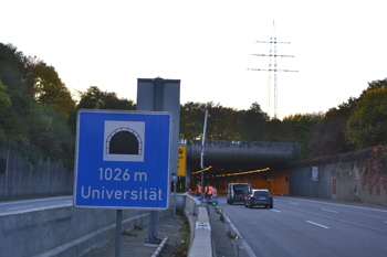 Autobahntunnel A46 Düsseldorf Universitätstunnel  Tunnel Wersten 388