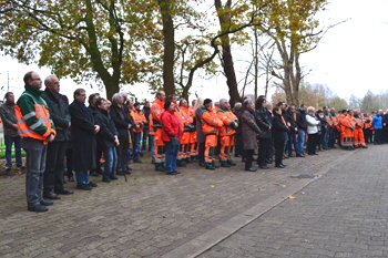 Straßen.NRW Gedenkfeier Kranzniederlegung für tödlich verunglückte Straßenwärter 22