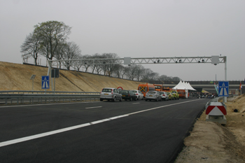 opening Freigabe der Autobahn A 61 n  A74 snelwegen Lückenschluß verbindingsweg Venlo Nederland en Duitsland 00